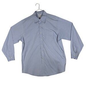 Brooks Brothers Regent Fit Non-Iron Cotton Dress Shirt Light Blue 17 4/5 1818